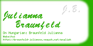 julianna braunfeld business card